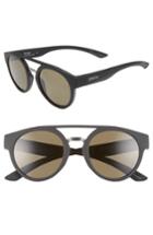 Women's Smith Range 50mm Chromapop(tm) Polarized Sunglasses - Matte Black/ Grey Green