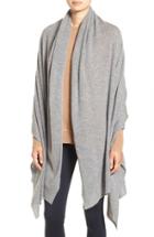 Women's Halogen Ottoman Rib Cashmere Wrap, Size - Grey