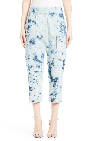Women's Victor Alfaro Shibori Denim Cargo Pants