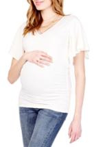 Women's Ingrid & Isabel Flutter Sleeve Maternity Top