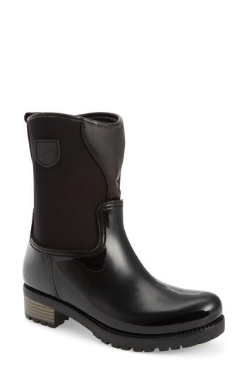 Women's Dav Parma 2 Mid High Rain Boot M - Black