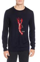 Men's Rodd & Gunn Nautical Marine Extra Fine Merino Wool Sweater - Blue