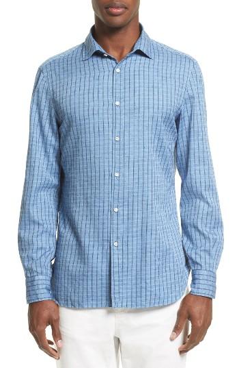 Men's Eidos Napoli Check Sport Shirt