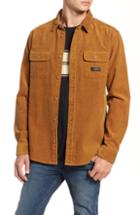 Men's Rvca Campbell Corduroy Shirt - Metallic
