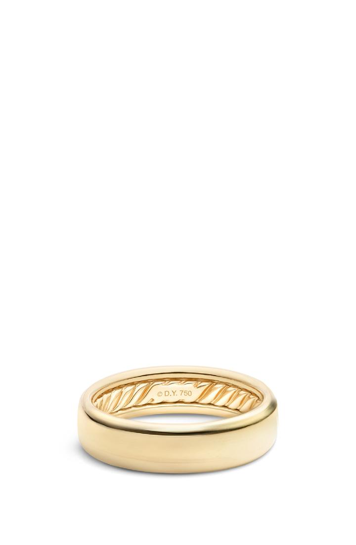 Men's David Yurman Dy Classic Band In 18k Gold