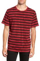 Men's Hudson Stripe T-shirt - Burgundy