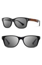Men's Shwood 'cannon' 54mm Polarized Acetate & Wood Sunglasses -