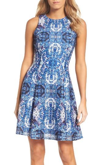 Women's Maggy London Print Fit & Flare Dress