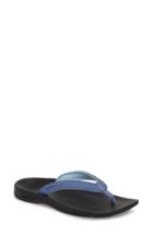 Women's Superfeet Outside 2.0 Flip Flop M - Blue