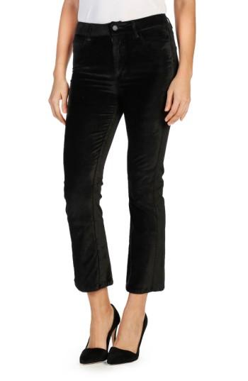 Women's Paige Colette Crop Flare Pants - Black