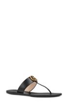 Women's Gucci Marmont T-strap Sandal .5us / 35.5eu - Black