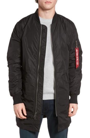 Men's Alpha Industries L-2b Elongated Bomber Jacket