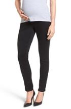 Women's 1822 Denim 'ankle Biter' Over The Bump Rolled Cuff Maternity Skinny Jeans