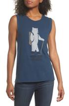 Women's The North Face Well Loved Cruisin' Outdoors Muscle Tank, Size - Blue