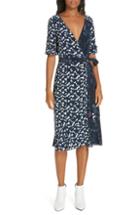 Women's Tanya Taylor Luisa Print Silk Wrap Dress