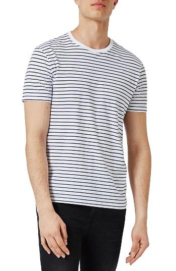 Men's Topman Stripe T-shirt - Blue