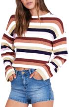 Women's Amuse Society Bahia Stripe Crop Sweater - White