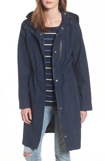 Women's Barbour Sleet Hooded Jacket Us / 14 Uk - Blue