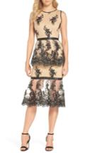 Women's Forest Lily Tiered Lace Dress - Beige