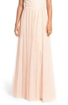 Women's Jenny Yoo 'winslow' Long Tulle A-line Skirt - Pink
