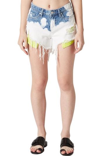 Women's Blanknyc The Essex Bleached Denim Shorts - White