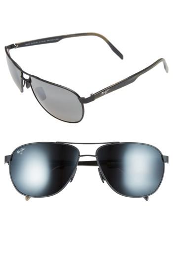 Men's Maui Jim 'castles - Polarizedplus2' 61mm Aviator Sunglasses -