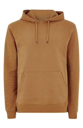 Men's Topman Classic Hoodie - Brown