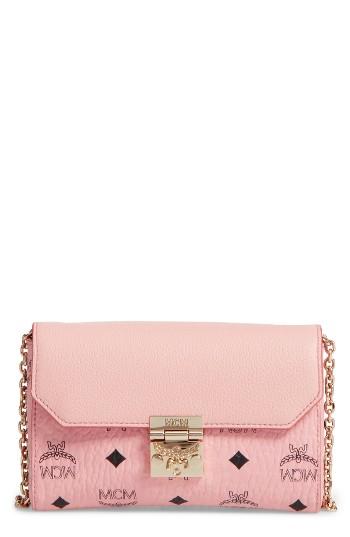 Mcm Millie Visetos Crossbody Bag - Beige