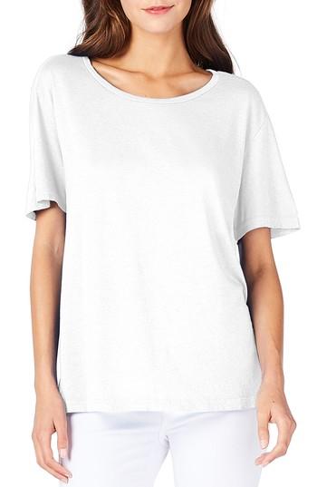Women's Michael Stars Scoop Neck Tee - White