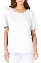 Women's Michael Stars Scoop Neck Tee - White