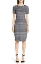 Women's St. John Collection Heathered Glimmer Knit Dress - Grey