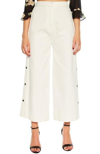 Women's Bardot Miller Side Snap Jeans - White
