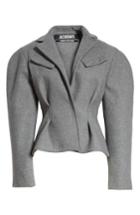 Women's Jacquemus Peplum Jacket Us / 36 Fr - Grey