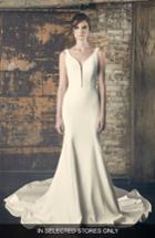 Women's Sareh Nouri Eve Crepe Trumpet Gown, Size In Store Only - Ivory