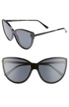 Women's Seafolly Tortola 60mm Cat Eye Sunglasses - Black