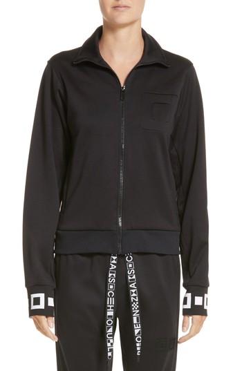 Women's Proenza Schouler Pswl Jersey Track Jacket - Black