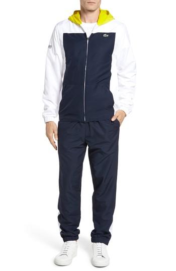 Men's Lacoste Colorblock Track Suit (m) - White