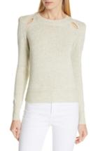 Women's Isabel Marant Etoile Klee Shoulder Cutout Sweater Us / 34 Fr - Grey