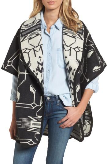 Women's Pendleton Reversible Curve Cape, Size - White