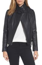 Women's Mackage Lisa Signature Leather Jacket, Size - Black