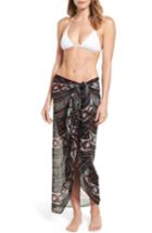 Women's Caslon Flora Wrap, Size - Black
