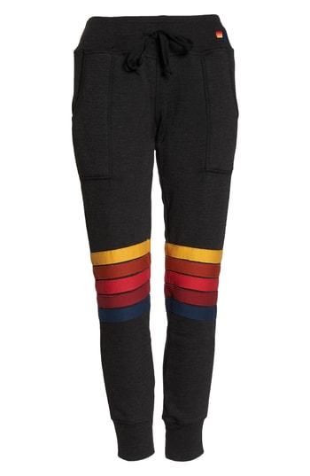 Women's Aviator Nation Moto Stripe Sweatpants