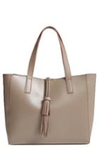 Sole Society Zyla Faux Leather Tote - Grey