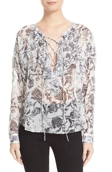 Women's The Kooples Baroque Print Shirt