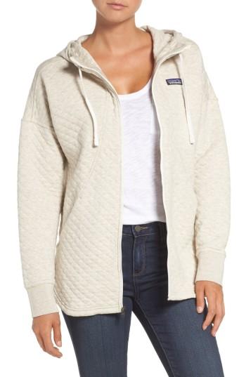 Women's Patagonia Zip Hoodie - White