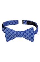 Men's Ted Baker London Daisy Floral Silk Bow Tie, Size - Blue