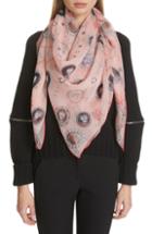 Women's Alexander Mcqueen Sea Silk Scarf, Size - Red