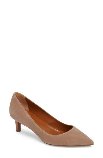 Women's Aquatalia Marion Kitten Heel Pump M - Beige