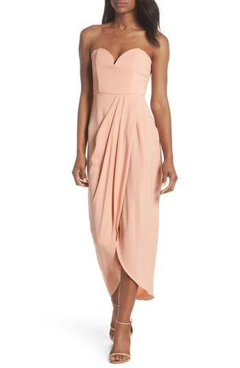 Women's Shona Joy Underwire Bustier Tulip Hem Dress - Pink
