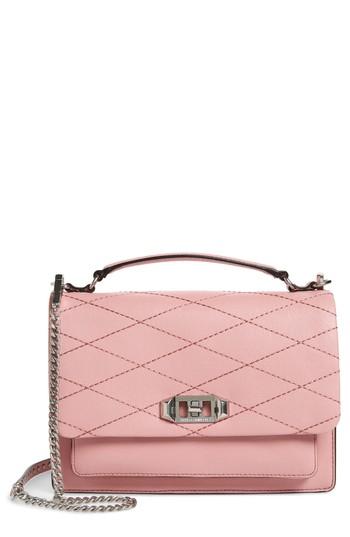 Rebecca Minkoff Medium Je T'aime Convertible Leather Crossbody Bag - White